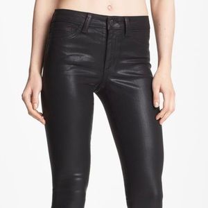 Joe’s Jeans Black Coated Skinny Jeans
